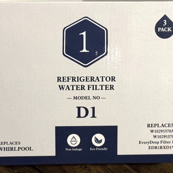 REFRIGERATOR WATER FILTER \ REPLACES WHIRLPOOL W10295370A WATER FILTER \ 3 PACK - Picture 2 of 7